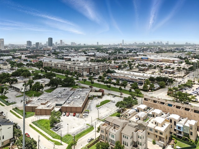 151 E 2nd St, Houston, TX 77007 - bird's eye view of city skyline