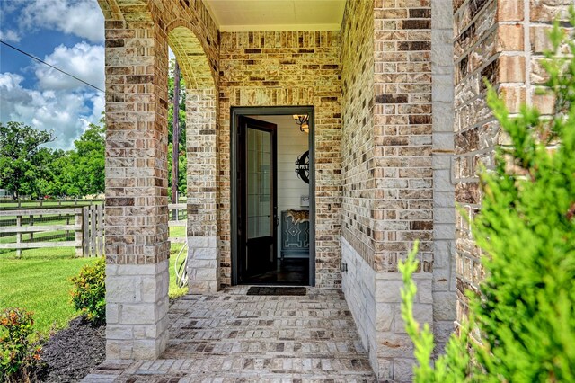 3403 Westhaven Ct, Fulshear, TX 77441 - property entrance featuring brick siding