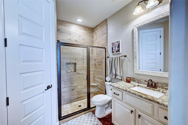 3403 Westhaven Ct, Fulshear, TX 77441 - bathroom with vanity and a stall shower
