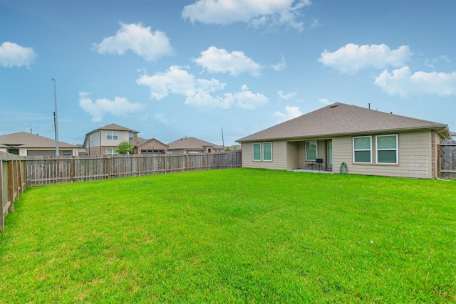 826 Green Clover Ln, Rosharon, TX 77583 - back of property with a fenced backyard and a patio