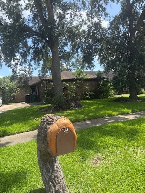 7955 Fawn Terrace Dr, Houston, TX 77071 - view of front of property with a garage and a front lawn