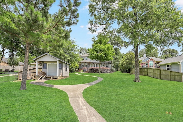 1906 Nogalus Dr, Houston, TX 77532 - view of yard with an outdoor structure