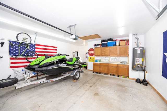 1906 Nogalus Dr, Houston, TX 77532 - garage featuring gas water heater and a garage door opener