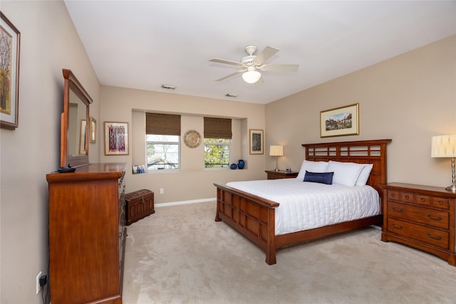1906 Nogalus Dr, Houston, TX 77532 - bedroom with light colored carpet and a ceiling fan