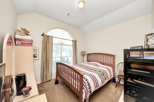 7807 Board Xing, Conroe, TX 77304 - bedroom featuring lofted ceiling and carpet