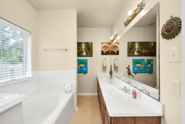 7807 Board Xing, Conroe, TX 77304 - full bathroom with double vanity and a bath