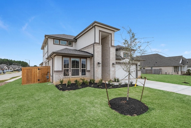 19209 Olive Heath Ln, Magnolia, TX 77355 - view of front facade with brick siding, concrete driveway, an attached garage, and roof with shingles