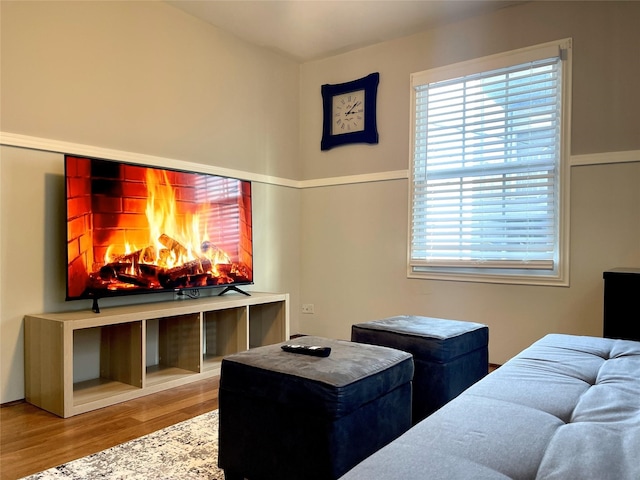 338 Cortlandt St, Houston, TX 77007 - home theater room with wood finished floors
