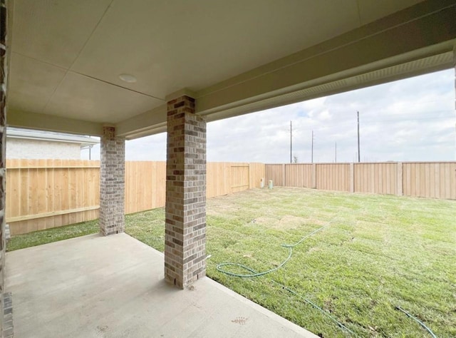 29526 Paytons Park Ln, Katy, TX 77494 - fenced backyard featuring a patio area