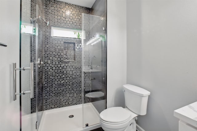 4719 Mallow St, Houston, TX 77033 - full bath featuring a shower stall, vanity, and healthy amount of natural light