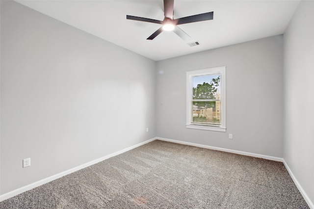 4719 Mallow St, Houston, TX 77033 - empty room with carpet and a ceiling fan