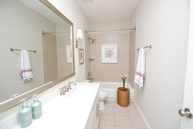 4407 Archer Meadow Ln, Sugar Land, TX 77479 - full bath with vanity, tile patterned floors, and shower / bathtub combination