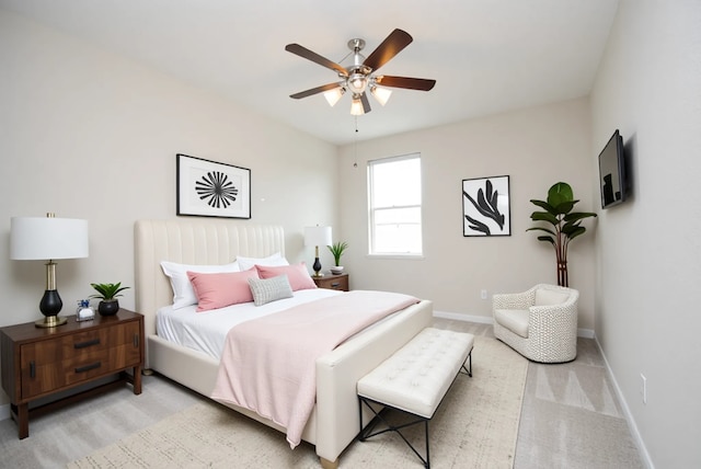 4407 Archer Meadow Ln, Sugar Land, TX 77479 - bedroom featuring a ceiling fan and light colored carpet