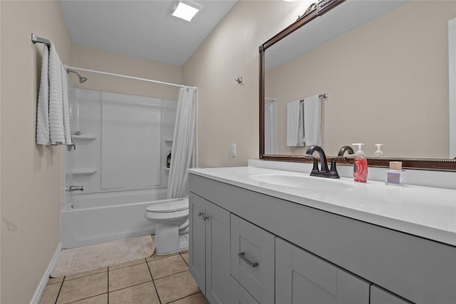 413 Susan St, Lufkin, TX 75901 - full bath with vanity, shower / bath combination with curtain, and tile patterned flooring