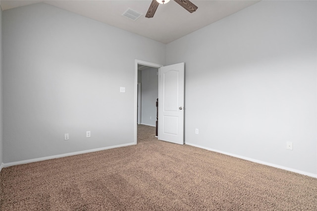 25303 Hall Meadow Ln, Katy, TX 77494 - carpeted spare room with ceiling fan and lofted ceiling