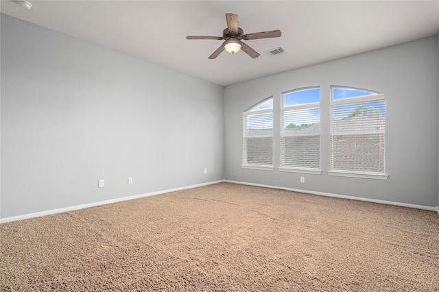 25303 Hall Meadow Ln, Katy, TX 77494 - unfurnished room with carpet and a ceiling fan