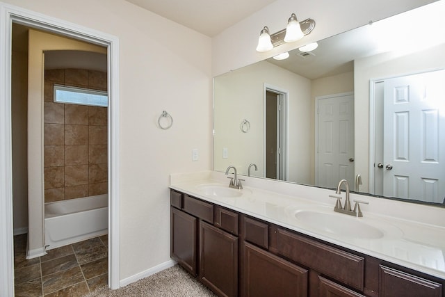 15315 Signal Ridge Way, Cypress, TX 77429 - full bath featuring double vanity and shower / bathtub combination