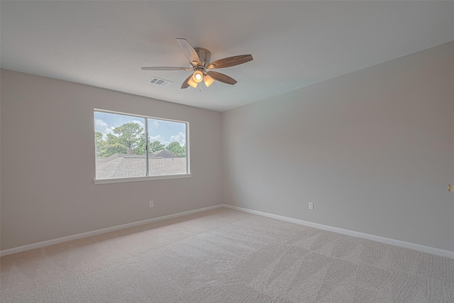7419 Foxton Place Ct, Houston, TX 77095 - spare room featuring ceiling fan and light carpet