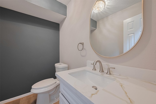 7419 Foxton Place Ct, Houston, TX 77095 - half bath featuring vanity and wood finished floors