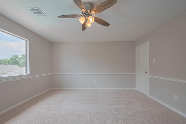 7419 Foxton Place Ct, Houston, TX 77095 - unfurnished room featuring a ceiling fan and light carpet