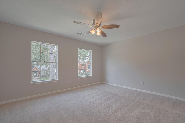 7419 Foxton Place Ct, Houston, TX 77095 - unfurnished room featuring a ceiling fan and light colored carpet