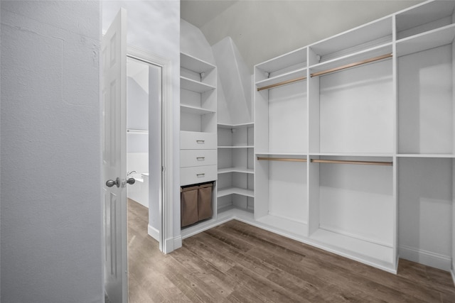 13315 Lake Passage Ln, Houston, TX 77044 - walk in closet featuring dark wood-type flooring