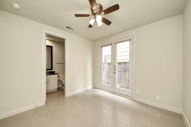 5617 Kiam St Unit A, Houston, TX 77007 - spare room with a smoke detector and ceiling fan