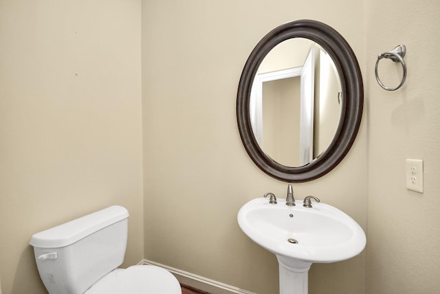 5617 Kiam St Unit A, Houston, TX 77007 - bathroom featuring toilet and wood finished floors