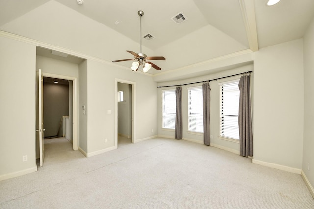 5617 Kiam St Unit A, Houston, TX 77007 - unfurnished bedroom featuring light colored carpet and ceiling fan
