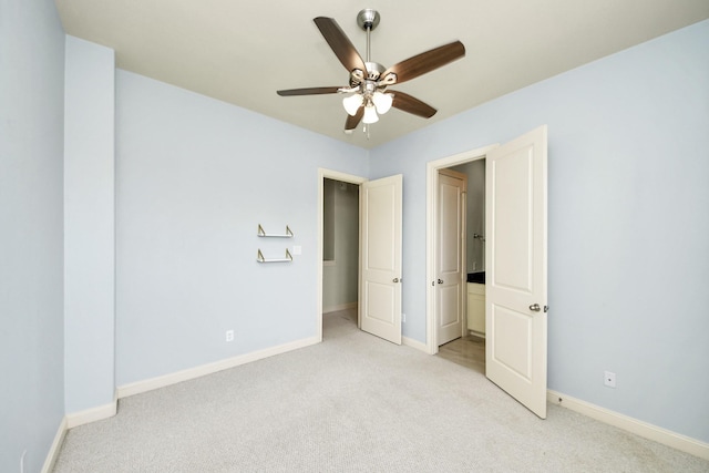 5617 Kiam St Unit A, Houston, TX 77007 - unfurnished bedroom featuring light carpet and a ceiling fan