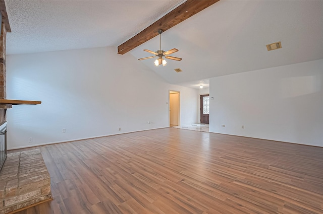 5615 Briarwood Forest Dr, Houston, TX 77088 - unfurnished living room featuring ceiling fan and wood finished floors