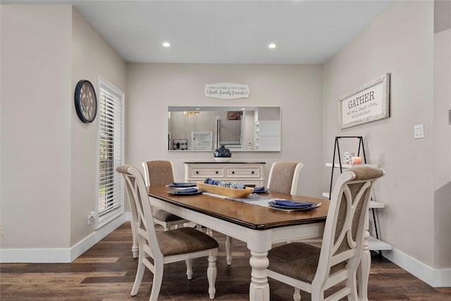 5411 Holly View Dr, Houston, TX 77091 - dining room featuring wood finished floors and recessed lighting