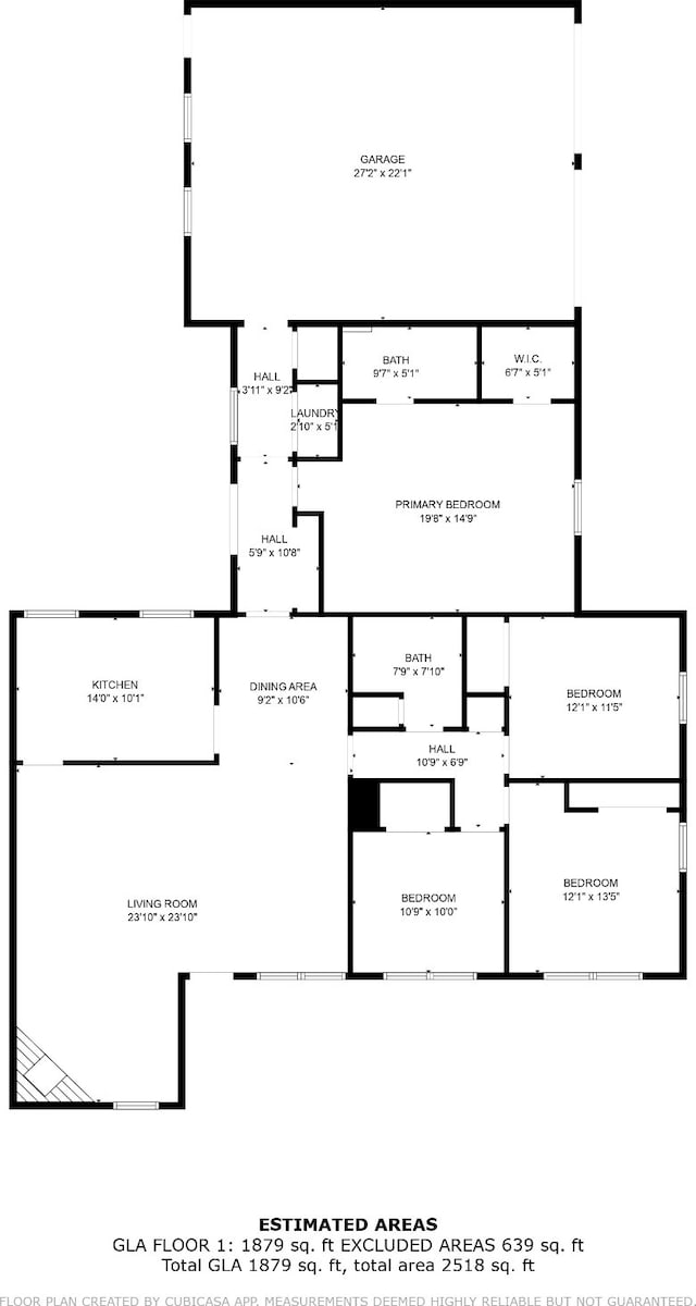 3111 Tanglebriar Dr, Pasadena, TX 77503 - view of room layout