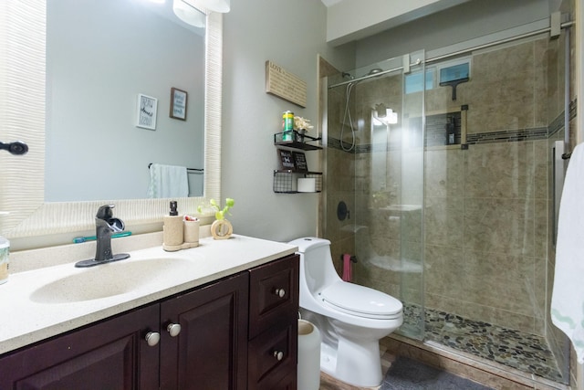 9910 Tulip, Conroe, TX 77385 - full bathroom featuring vanity and a stall shower