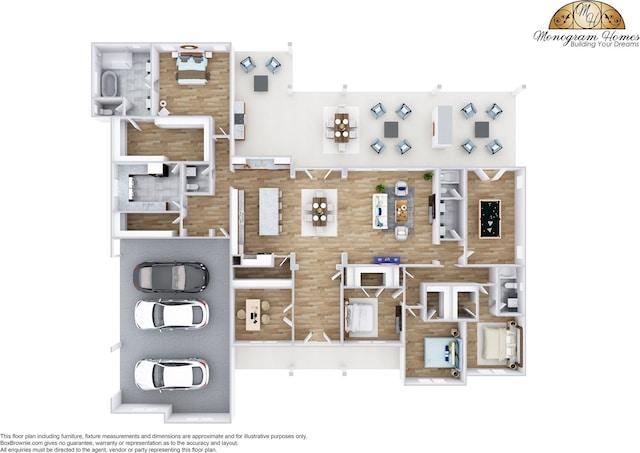 4410 Jozwiak Rd, Chappell Hill, TX 77426 - view of home floor plan