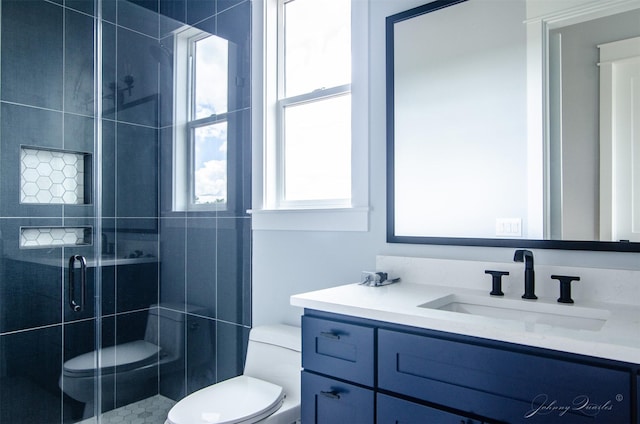 4410 Jozwiak Rd, Chappell Hill, TX 77426 - full bathroom featuring vanity and a shower stall