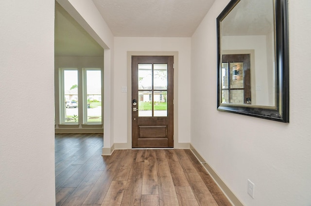 14835 Charlmont Dr, Houston, TX 77083 - foyer entrance with wood finished floors and baseboards