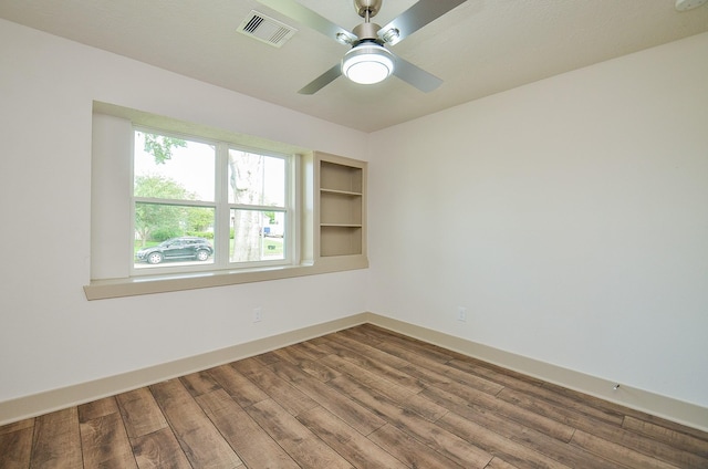 14835 Charlmont Dr, Houston, TX 77083 - unfurnished room featuring wood finished floors and ceiling fan