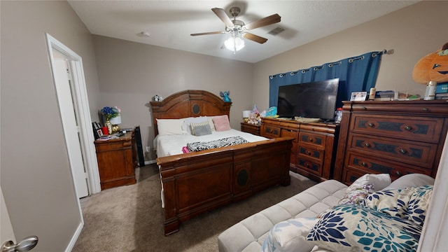 406 Rd 5102 Unit L, Cleveland, TX 77327 - carpeted bedroom with ceiling fan and baseboards