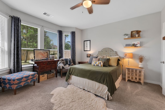 12350 Castano Creek Dr, Humble, TX 77346 - bedroom featuring carpet floors and a ceiling fan
