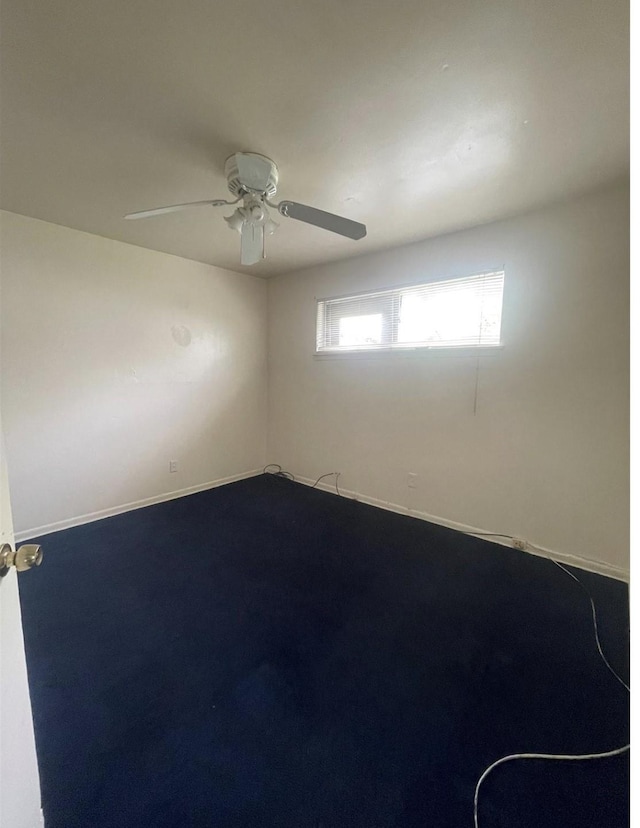2712/2716 Berry St, Houston, TX 77004 - spare room with a ceiling fan and dark carpet