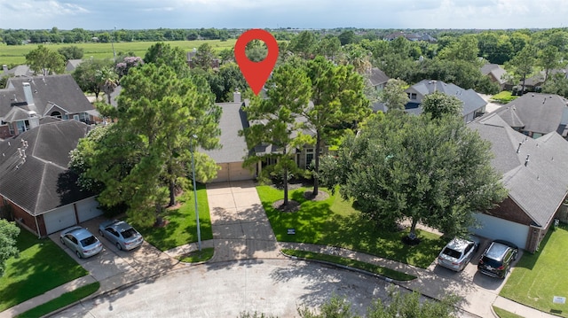 3106 Rainbow Ct, Pearland, TX 77584 - aerial perspective of suburban area