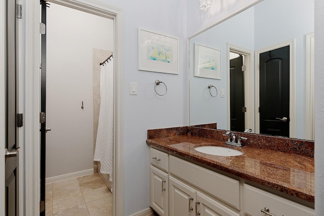 227 Starlight Pl, The Woodlands, TX 77380 - full bathroom with vanity and a shower with shower curtain