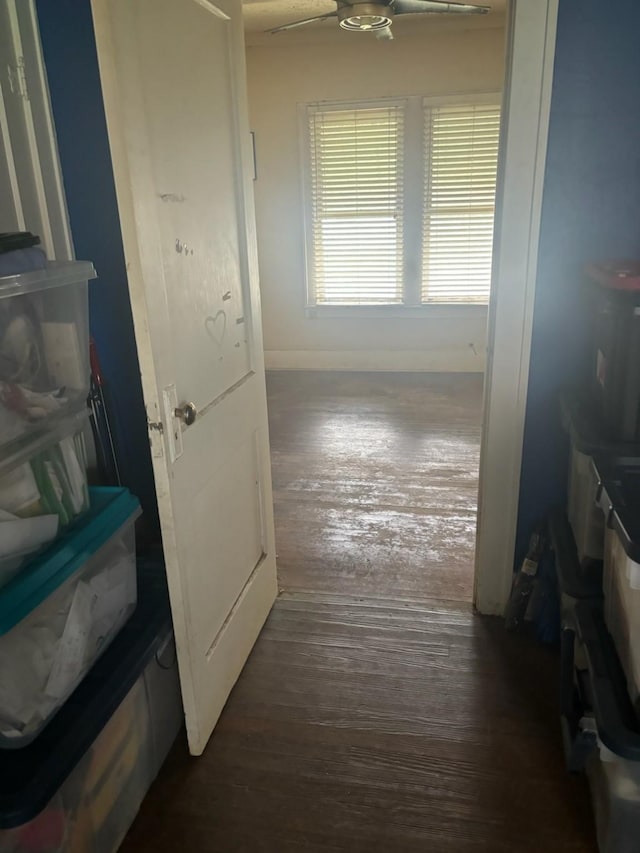 4301 Canal St, Houston, TX 77003 - hallway with dark wood-type flooring