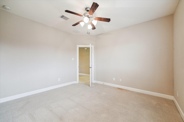 4503 Riley Way Ln, Sugar Land, TX 77479 - unfurnished room with a smoke detector, light carpet, and ceiling fan