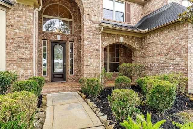 4503 Riley Way Ln, Sugar Land, TX 77479 - doorway to property featuring brick siding