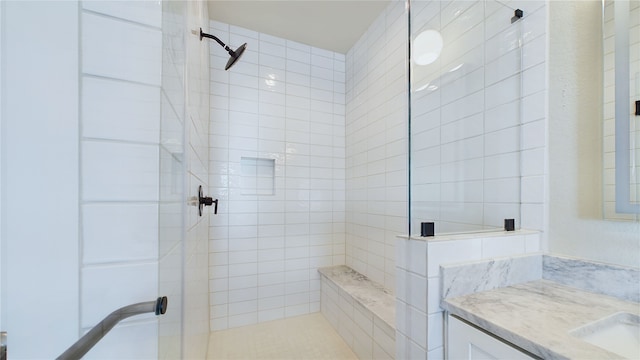 5022 Broom St, Houston, TX 77091 - bathroom with a shower stall and vanity