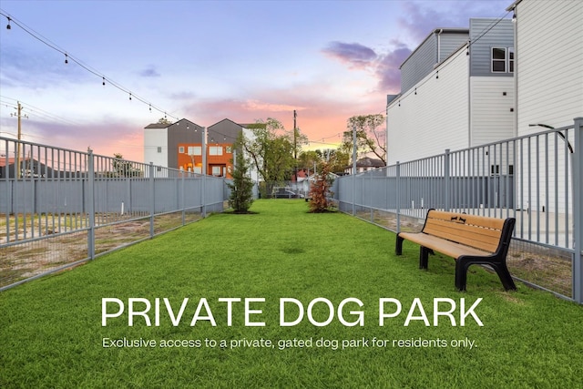 1805 Mills St, Houston, TX 77026 - view of yard at dusk