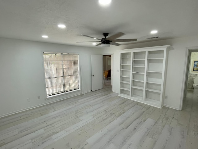 3419 Willowrun Dr, Montgomery, TX 77356 - unfurnished bedroom with recessed lighting, wood finished floors, and a ceiling fan
