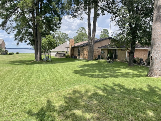 3419 Willowrun Dr, Montgomery, TX 77356 - view of grassy yard featuring a water view